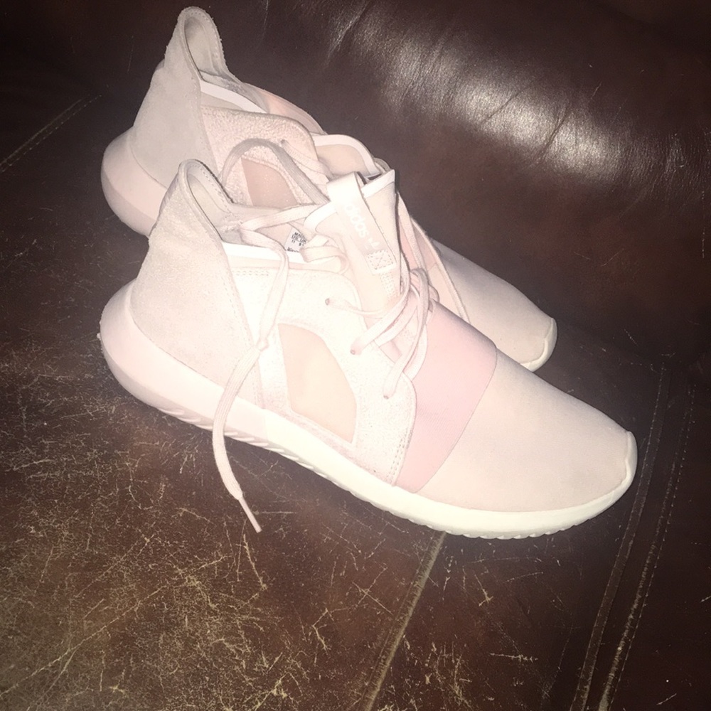 Women's Sz 11 Pink Adidas Tubulars